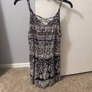 A super cute spaghetti strap romper.